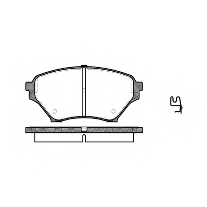 Photo Brake Pad Set, disc brake WOKING P950302