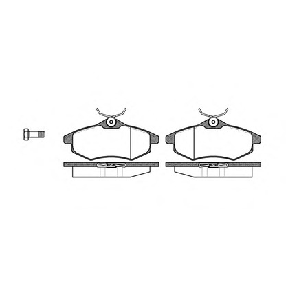 Photo Brake Pad Set, disc brake WOKING P981300