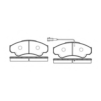 Photo Brake Pad Set, disc brake WOKING P859301