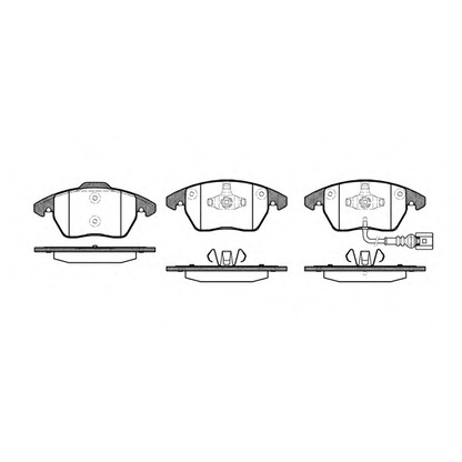 Photo Brake Pad Set, disc brake WOKING P1130301