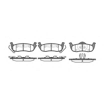 Photo Brake Pad Set, disc brake WOKING P1006310