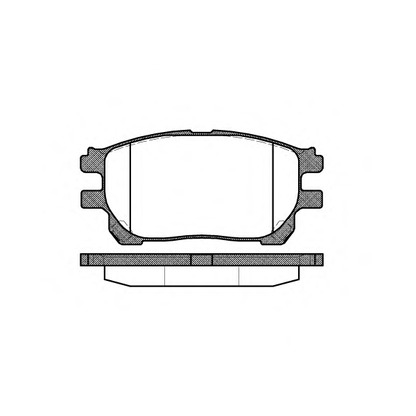 Photo Brake Pad Set, disc brake WOKING P1043300