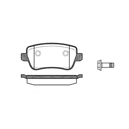 Photo Brake Pad Set, disc brake WOKING P1078300