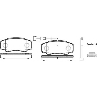 Photo Brake Pad Set, disc brake WOKING P861302