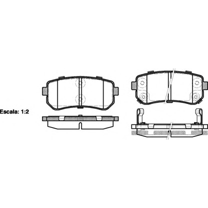 Photo Brake Pad Set, disc brake WOKING P1309302