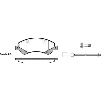 Photo Brake Pad Set, disc brake WOKING P1351302