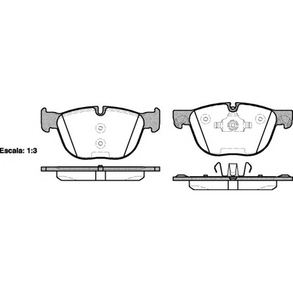 Photo Brake Pad Set, disc brake WOKING P1397300