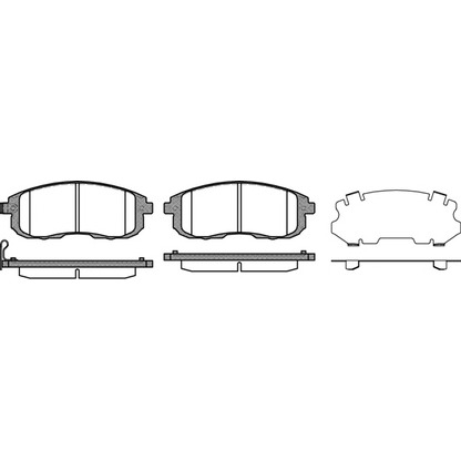 Photo Brake Pad Set, disc brake WOKING P393311