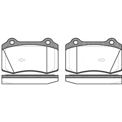 Photo Brake Pad Set, disc brake WOKING P534355