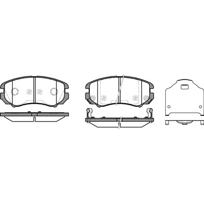 Photo Brake Pad Set, disc brake WOKING P853312