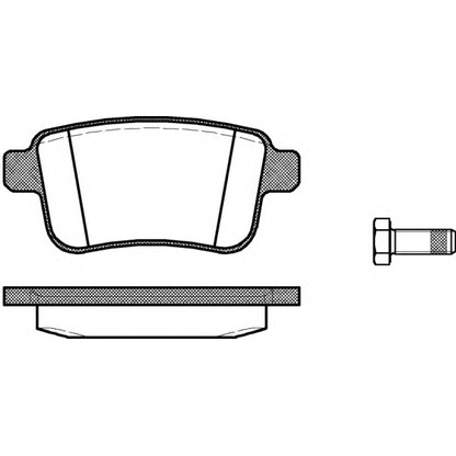 Photo Brake Pad Set, disc brake WOKING P1252300