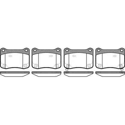 Photo Brake Pad Set, disc brake WOKING P1253302