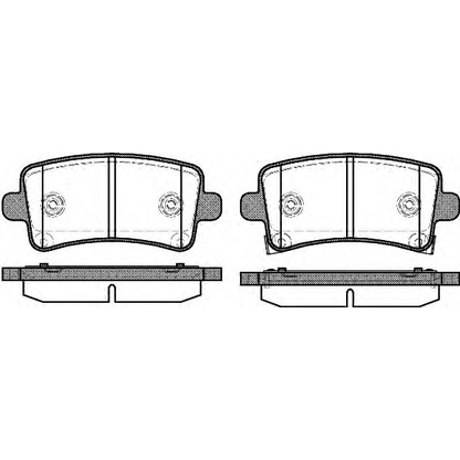 Photo Brake Pad Set, disc brake WOKING P1288304