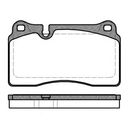 Photo Kit de plaquettes de frein, frein à disque WOKING P1300330