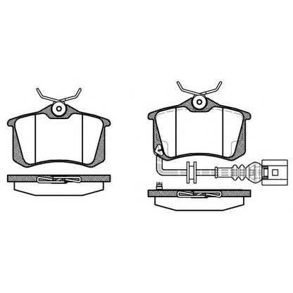 Photo Brake Pad Set, disc brake WOKING P363341