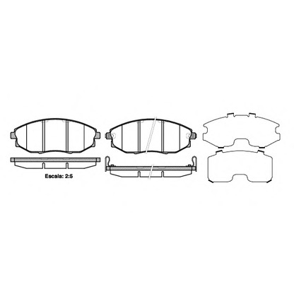 Photo Brake Pad Set, disc brake WOKING P1323302