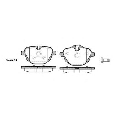 Photo Brake Pad Set, disc brake WOKING P1521300