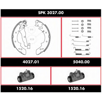 Photo Brake Shoe Set WOKING SPK302700