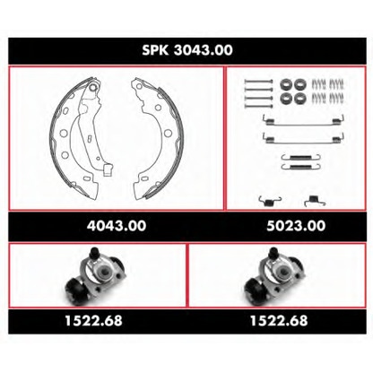 Foto Kit ganasce freno WOKING SPK304300