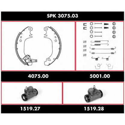 Photo Brake Shoe Set WOKING SPK307503