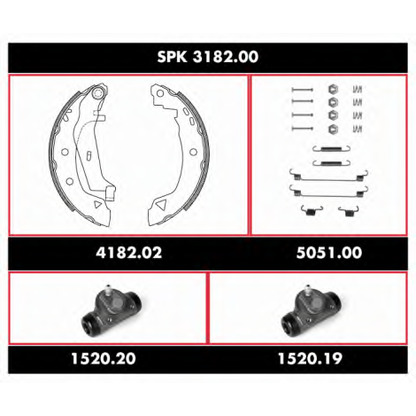 Foto Kit ganasce freno WOKING SPK318200