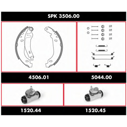 Foto Kit ganasce freno WOKING SPK350600