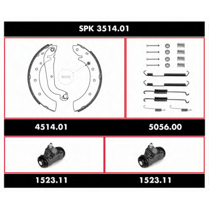 Foto Kit ganasce freno WOKING SPK351401