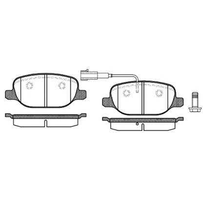 Photo Brake Pad Set, disc brake WOKING P978302