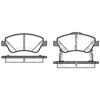 Photo Brake Pad Set, disc brake WOKING P1210302