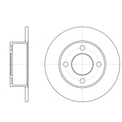 Photo Brake Disc WOKING D612200