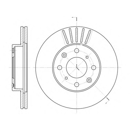 Photo Disque de frein WOKING D636910