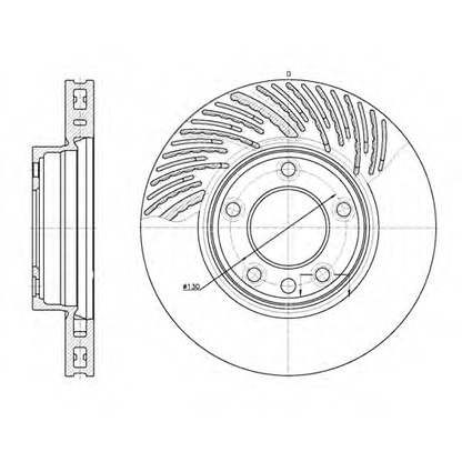 Photo Brake Disc WOKING D677310