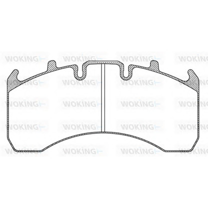 Photo Brake Pad Set, disc brake WOKING JSA1056310