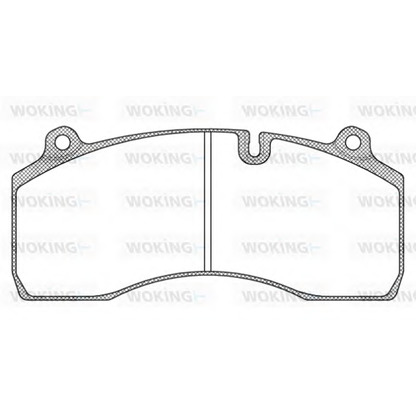 Zdjęcie Zestaw klocków hamulcowych, hamulce tarczowe WOKING JSA1206310