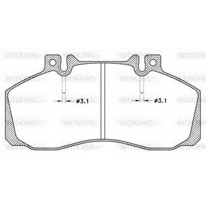 Photo Brake Pad Set, disc brake WOKING JSA345300