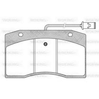 Photo Brake Pad Set, disc brake WOKING JSA500340