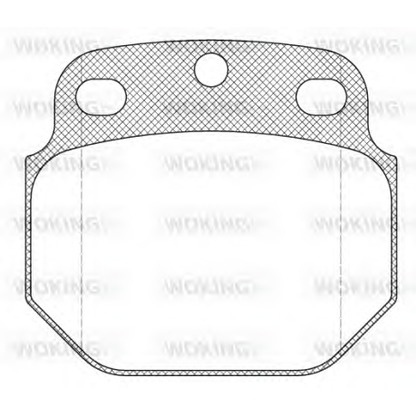 Photo Brake Pad Set, disc brake WOKING JSA522300