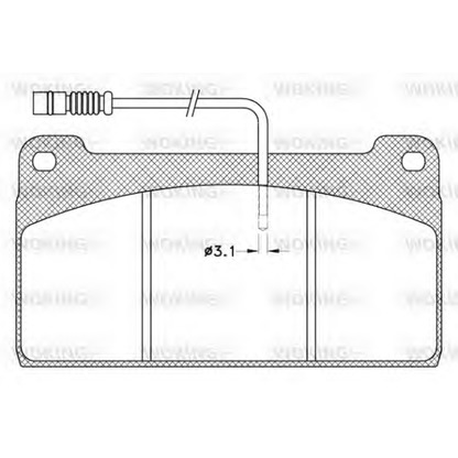 Photo Brake Pad Set, disc brake WOKING JSA923341