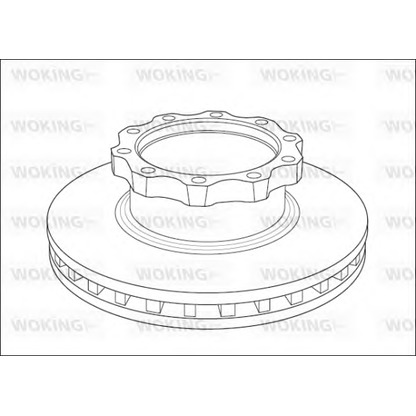 Photo Disque de frein WOKING NSA103920