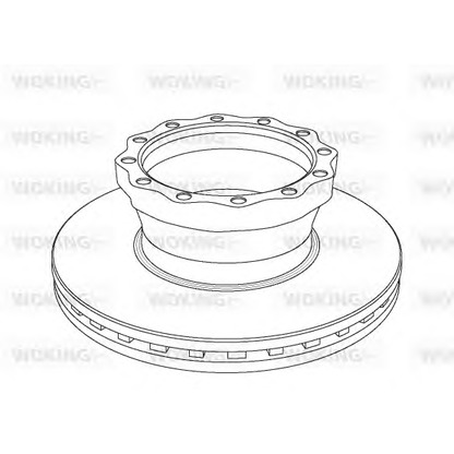 Photo Disque de frein WOKING NSA104320