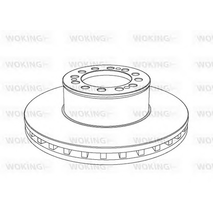 Zdjęcie Tarcza hamulcowa WOKING NSA104620