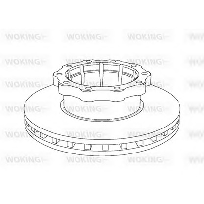 Photo Disque de frein WOKING NSA104820