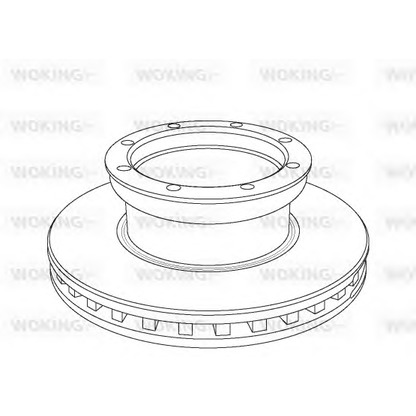 Zdjęcie Tarcza hamulcowa WOKING NSA105420