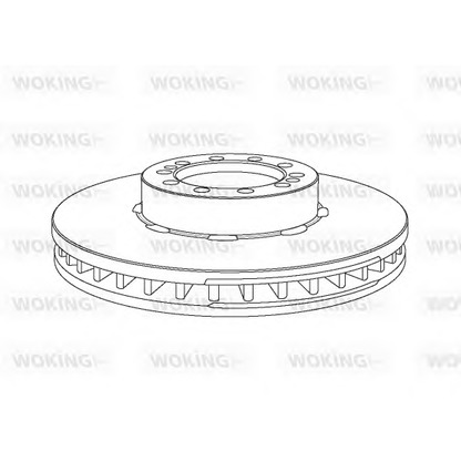 Photo Disque de frein WOKING NSA106720