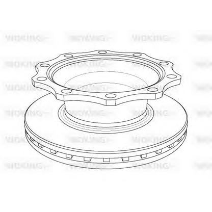 Фото Тормозной диск WOKING NSA107820