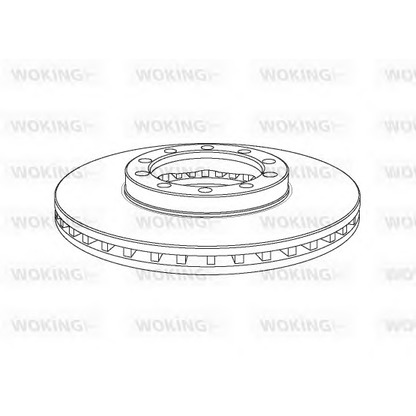 Zdjęcie Tarcza hamulcowa WOKING NSA113820