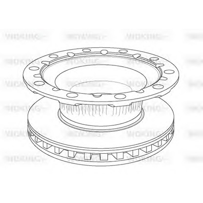 Photo Disque de frein WOKING NSA117620