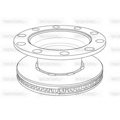 Zdjęcie Tarcza hamulcowa WOKING NSA117920