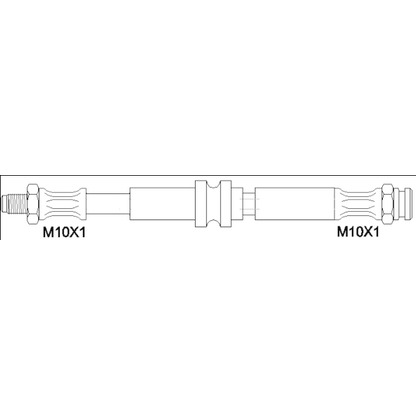 Фото Тормозной шланг WOKING G190127