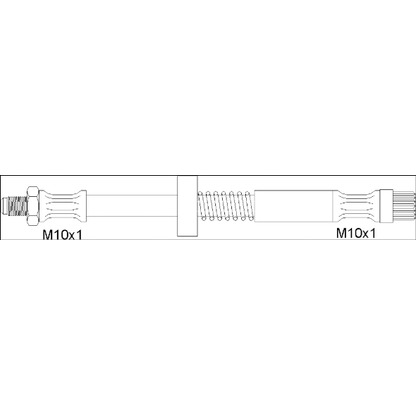 Foto Tubo flexible de frenos WOKING G190133